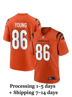 Mens Youths Select Colbie Young Orange Jersey Vapor Stitched